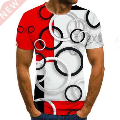 Summer Three-Dimensional Men T-Shirt Fashion O-Neck Casual S