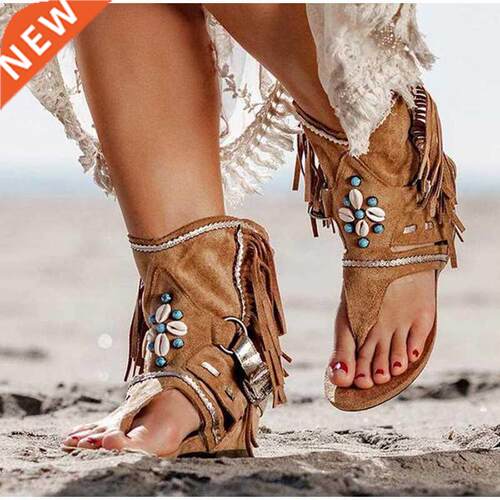 Women's Retro Sandals Gladiator Ladies Clip Toe Vintage Boot