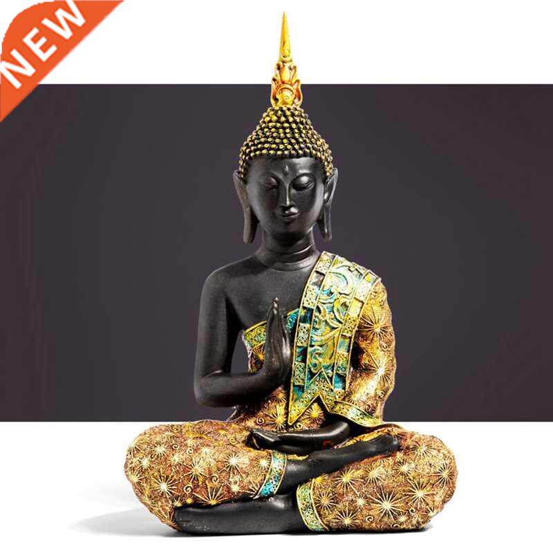 10/16cm Mini Buddha Statue Thailand Buddha Sculpture Green R图片