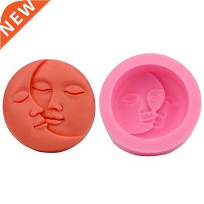 9x3CM Candy Chocolate Cake Mould Moon Sun Soap Mold