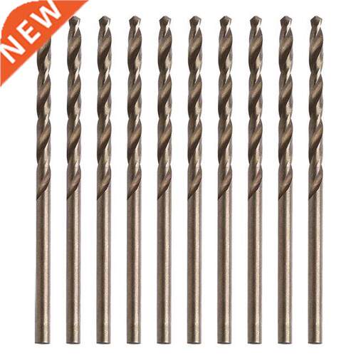 10Pcs 2.5mm M35 Round Shank HSS-Co Cobalt Twist Drill Spiral