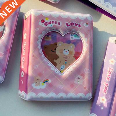 Kawaii heart bear Card Holder Interleaf Type 40 Grids Pocket