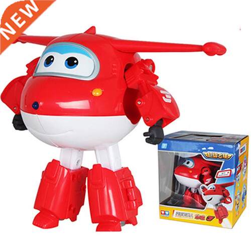 Big!!! Super Wings Jet Deformation Airplane Robot Action Fig