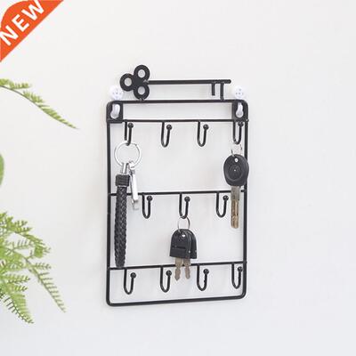 Modern Style Iron Wall Mounted 11 Hangers Hooks Key Holder C