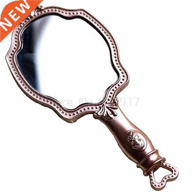 Household European Princess handle mirror portable mirror