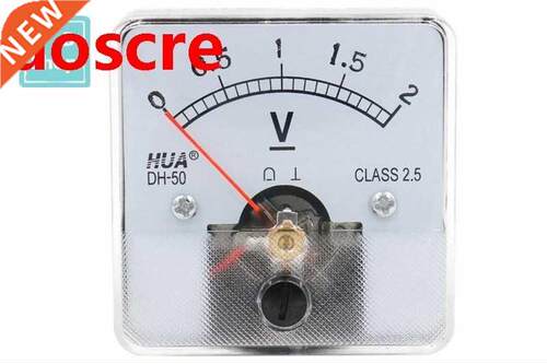DH-50 2V 3V 5V 10V 15V 30V 50V 75V DC Measuring Range Panel