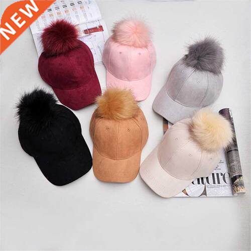 New Fashion Women Baseball Cap Autumn Winter Corduroy Suede