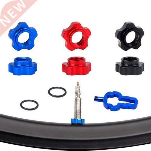 Bicycle Tubeless Valve Rim Conversion Nut Set Adapter CNC