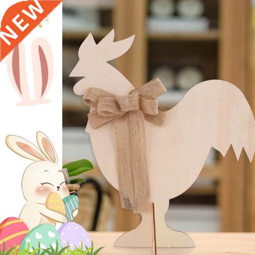 Wooden Easter Ornament Wood Bunny Egg Chicken Shaped Unfinis
