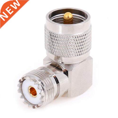 1pc UHF SO-29 Female To UHF PL-259 Male Right Angle 90 Degr