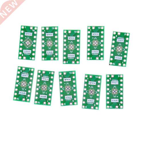 10 PCS QFN16 Pin Pitch 0.65mm 0.5mm to DIP16 Adapter PCB Boa