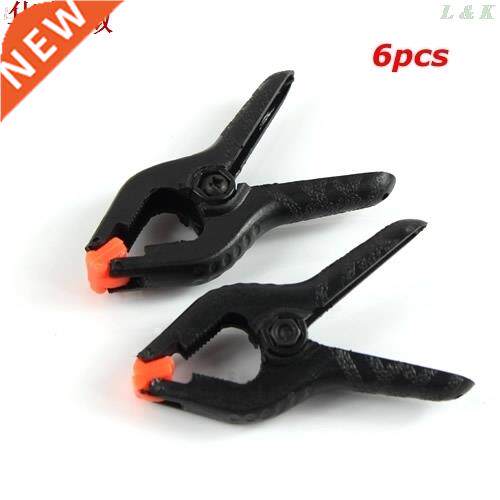 6 PCSHard Plastic Micro Spring Clamps Set  Tools Clips Gr