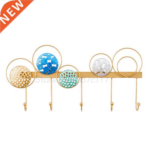 Light luxury iron wall decoration wall hanging hook Living