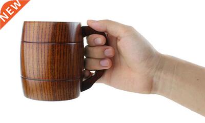 european and American wooden beer mugs with handles wooden