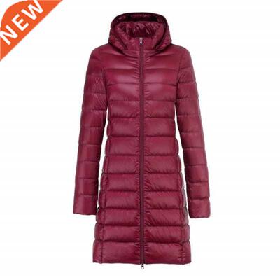 Women Winter Puffy Jackets 2021 New Hood Removable Woman Sli
