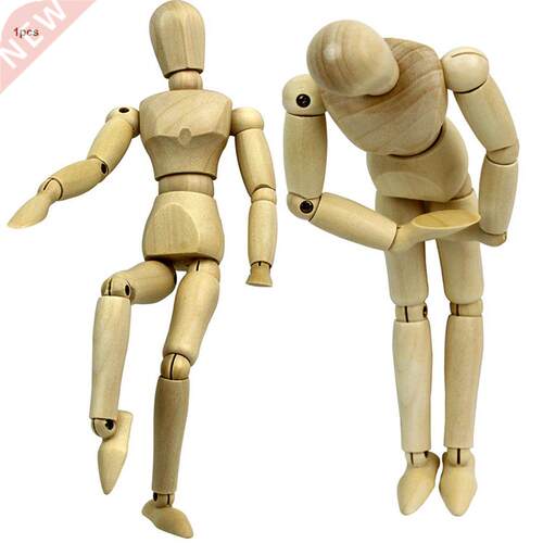 Wooden Man Joint Puppet Man Model Creative Ornaments Home De
