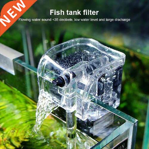 110V Aquarium Filter External Hanging Thin Fish Tank Filter