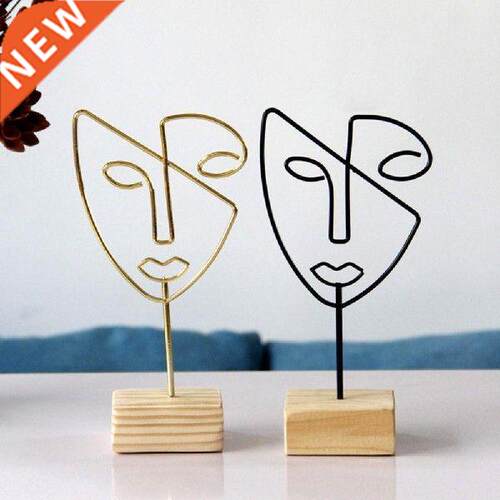 Face Art Decor Abstract Modern Style Smooth Surface Small