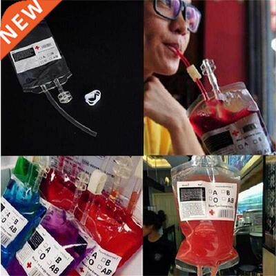 350ml Clear Food Grade PVC Reusable Blood Energy Drink Bag