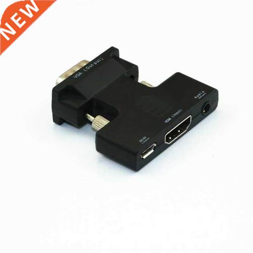 HDM1-compatible Female To VGA Male Converter with Audio Adap