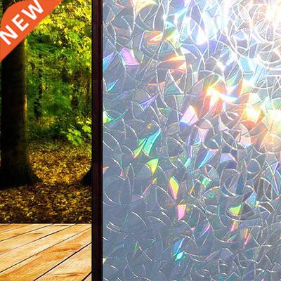 Self-aesive Rainbow Glass Films Sticker Static