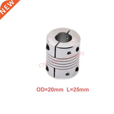 Hot 2pcs/lot D20L25 CNC Motor Jaw Shaft Coupler clamp Flexib
