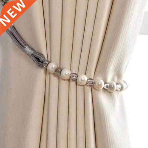1Pir Velvet Bed Curtin Tiebck Home Decor Perl Curtin