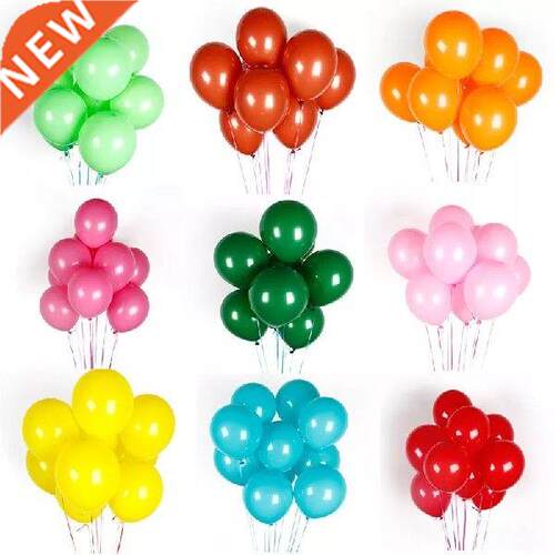 10pcs Rose White Black pink Latex Balloons Birthday Party