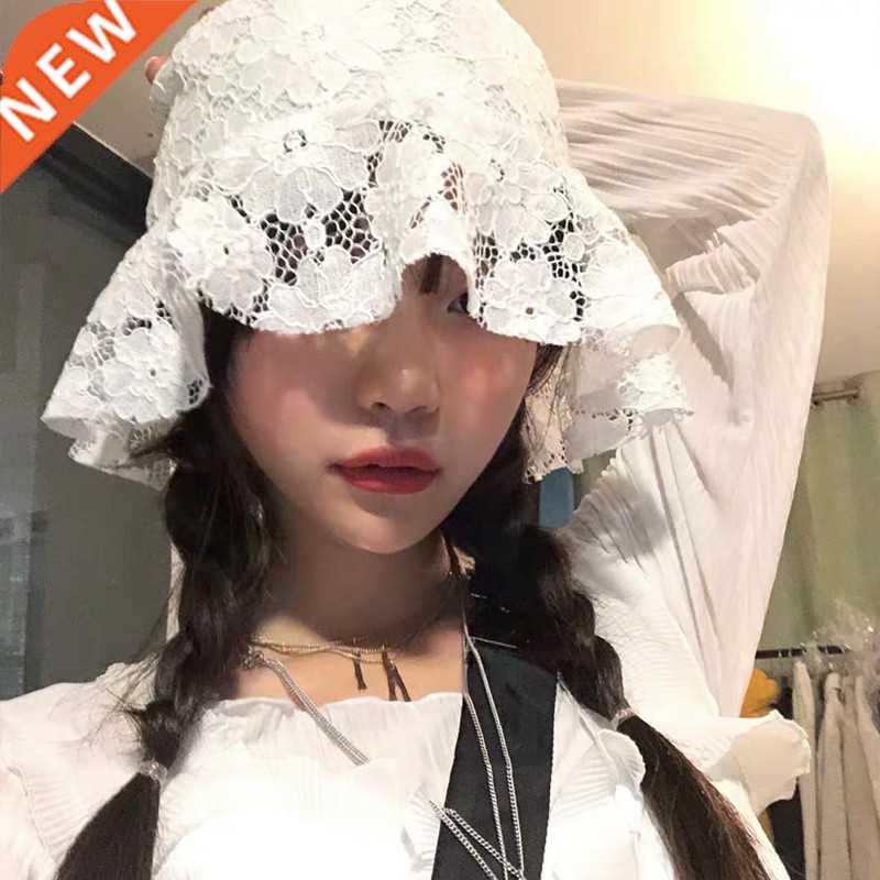 New Lce Ht for Women Soft Lce Flower Wide Brim Sun Hts S