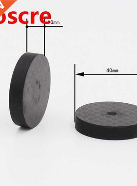 4pcs 40x10mm Black Carbon Fiber Speaker Isolation Spike Base