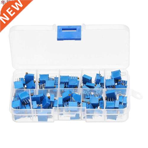 100pcs 3296W Multiturn Trimmer Potentiometer Kit High Precis