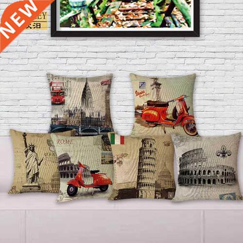 Home decorative couch cushion New classical Europe scenic bu