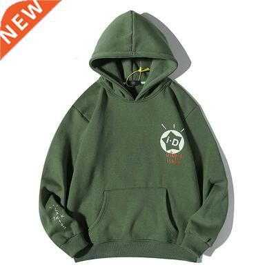 Catcus Jack Letter Print Fleece Mens Sweatshirt Stranger Thi