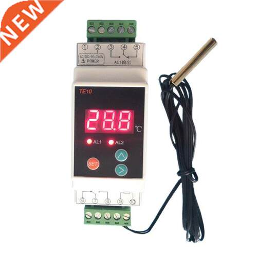 AC90~260V Din Rail Thermostat 2 Way Relay Output Temperature
