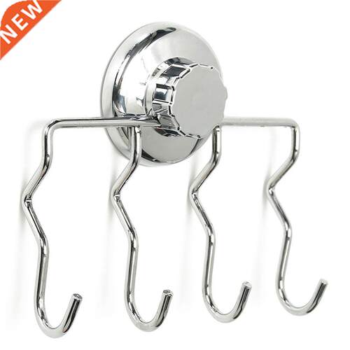Wall Mounted Coat 4 Row Hooks Stainless Steel Clothes