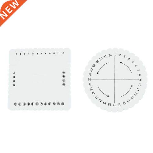 2pcs Ronde Vierkante Kumihimo Disc Macrame Gevlochten Koord