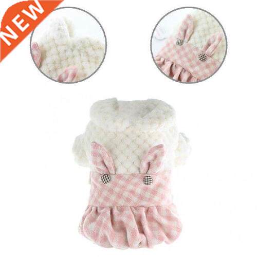 Two-leg Lovely Warm Pet Dog Kitten Shirt Dress Costume