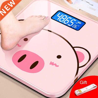 Cartoon Pig Bathroom Body Scales LCD Display Body Weighing D