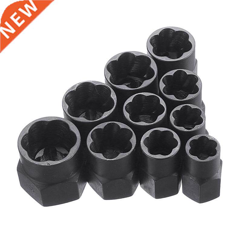 10pcs/Set Damaged Bolts Nuts Screws Remover Extractor Remova - 实物图