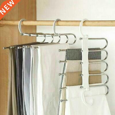 Hot Newest Multifunction 5 in 1 Pant rack shelves Stainless