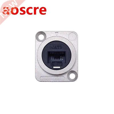 D type RJ11 4PIN Socket Chassis Panel Mount with straight th