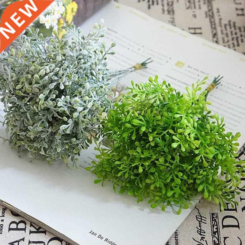 Simulation flower green plant plastic 6 branches pomelo citr