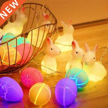 Clear Icicle Lights Outdoor Warm Home Eggs&Rabbit Lights