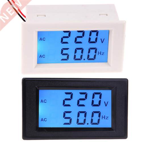 LCD Display Voltage Frequency Meter Tester AC 80-300V Voltme