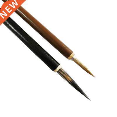 2 Pcs Wooden Writing Brushes Wolf Hair Traditional Chinese C