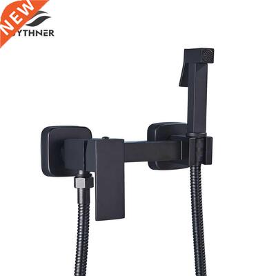 Matte Black Bidet Shower Faucets Brass Hygienic Shower Spra