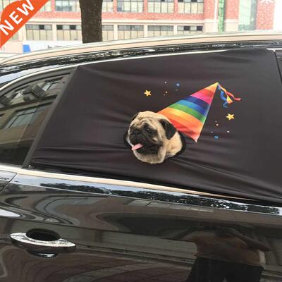 Dog Car Safety Curtan Car Wndow Barrers Foldable Car Sun