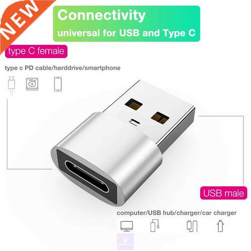 Mini Cable USB (Type A) Male to USB Type C Adapter Female C