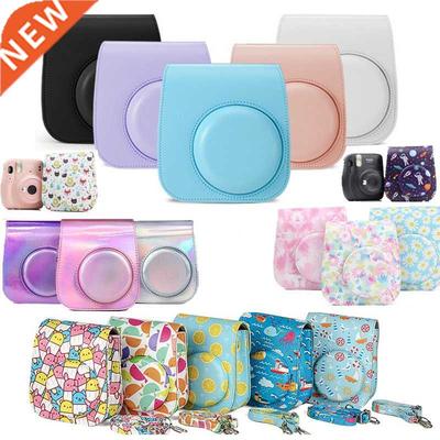 Shoulder Camera Protective Case Colorful Patterns Leather Ca