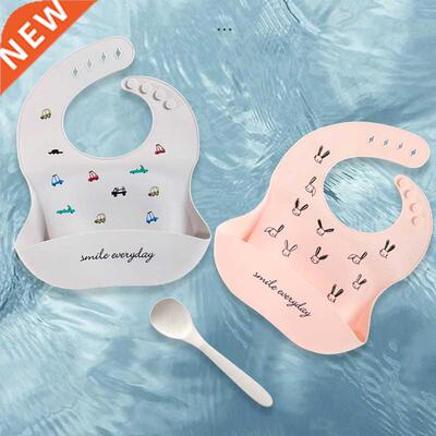 Waterproof Baby Bibs Soft Silicone Baby Feeding Bib Baby Stu